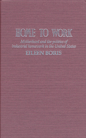 Cover image for Home to work: motherhood and the politics of industrial homework in the United States