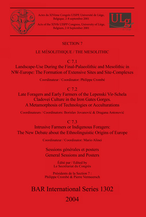 Cover image for Le Mésolithique / The Mesolithic: Sessions générales et posters / General Sessions and Posters