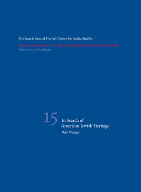 Cover image for In Search of American Jewish Heritage