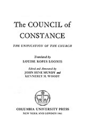 Cover image for The Council of Constance: the unification of the church