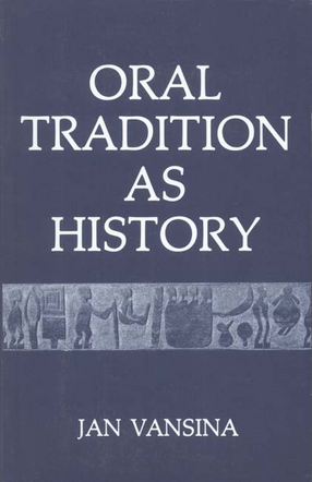 Cover image for Oral tradition as history