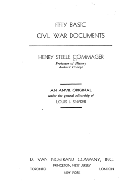Cover image for Fifty basic Civil War documents
